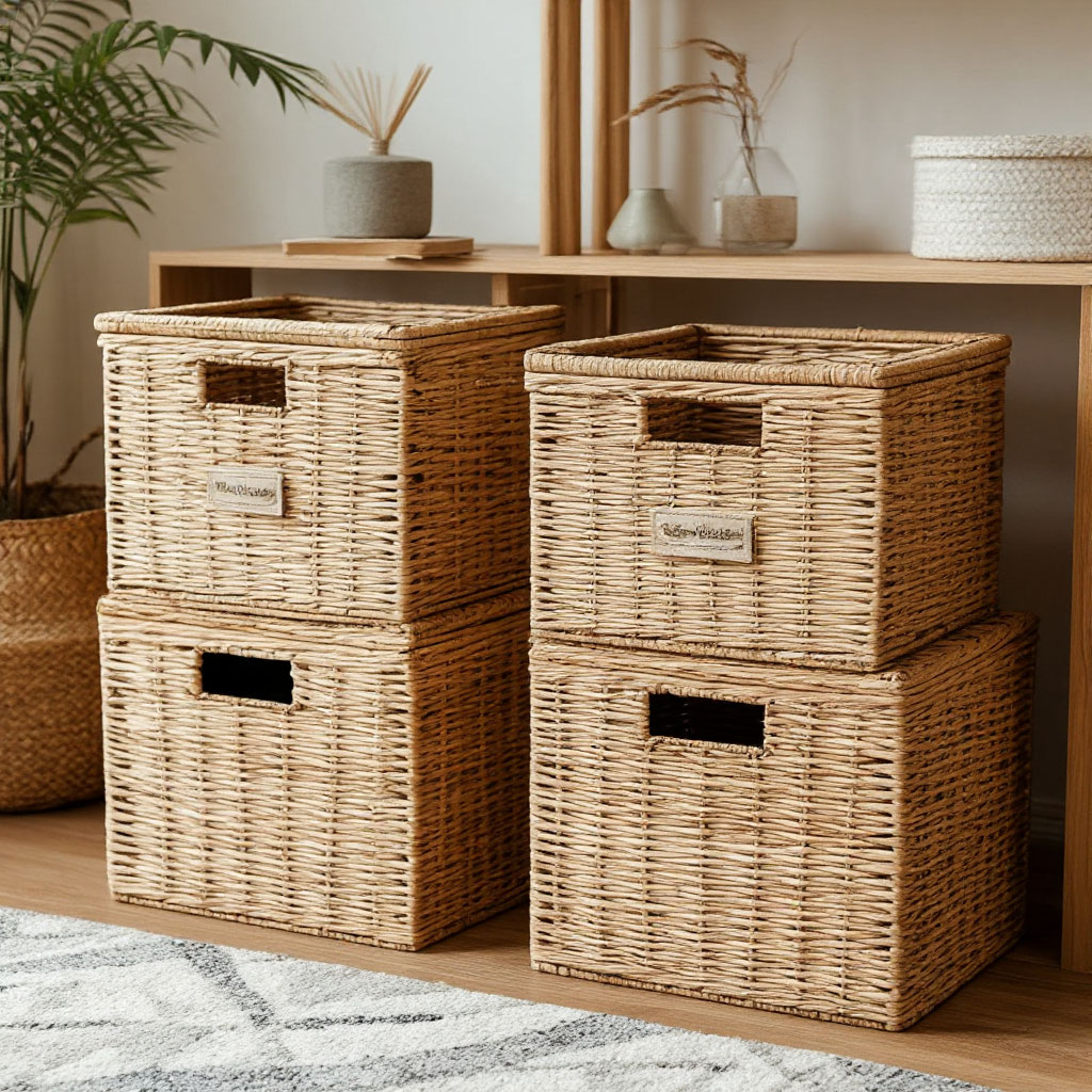 convenient storage of home decor